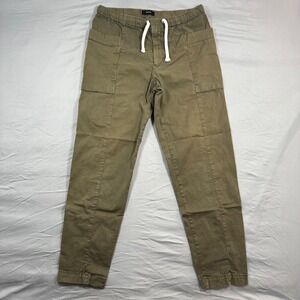 Theory Santos Patton Olive Green Cargo Jogger Pants Mens S Stretch Pockets